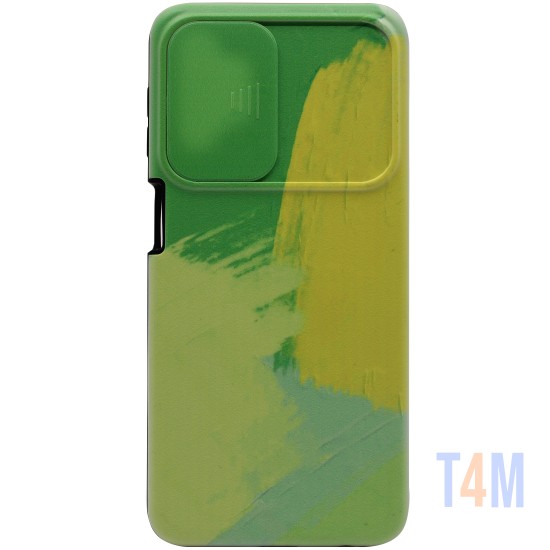 CAPA DE SILICONE COM PROTEÇÃO DE CÂMERA PARA SAMSUNG GALAXY A32 5G VERDE